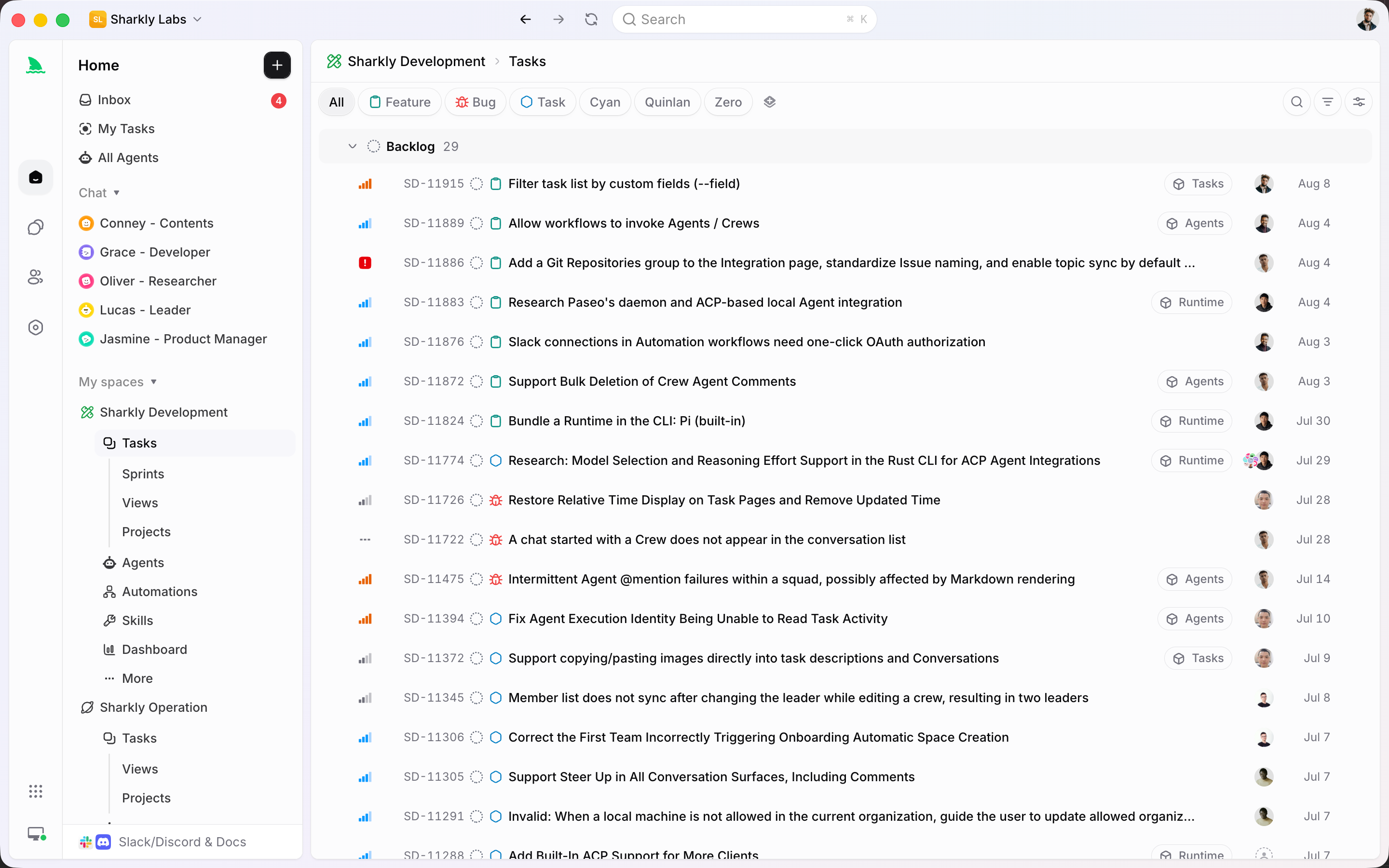Backlog of uncommitted Tasks ready for a Sprint